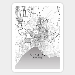 Antalya Turkey City Map Sticker